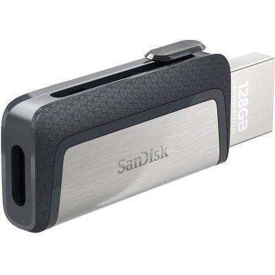 Memorie Usb Sandisk Cruzer® Ultra® Dualtm Usb 3.1 + Usb Type-C 128 Gb