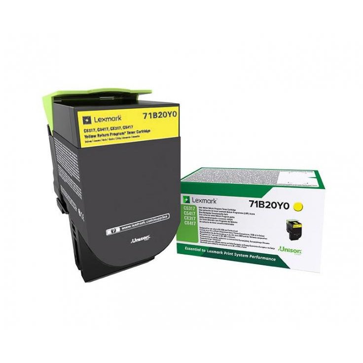 LEXMARK 71B20Y0  YLW RETURN PROG. TONER