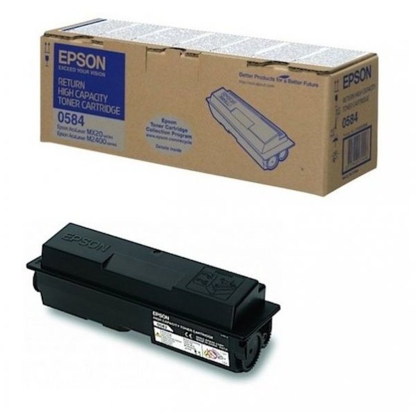 Toner Epson negru|capacitate mare|8000p|retur|AcuLaser MX20/M2400