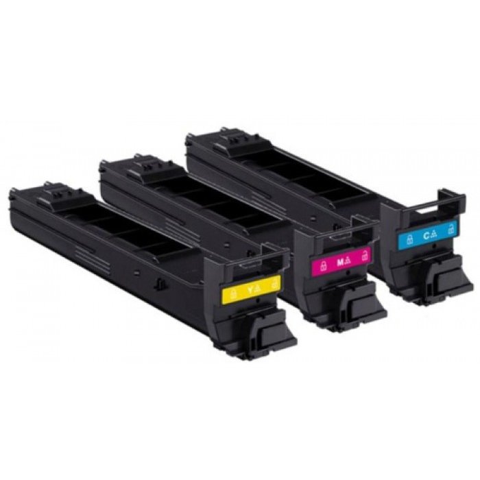 Kit toners Konica Minolta | 8000 pag | CMY | Magicolor 4650/4690/4695