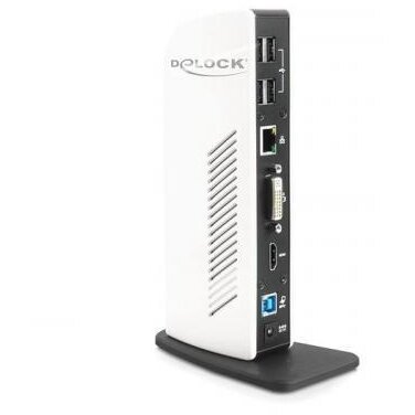 Delock Usb 3.0 Port Replicator (Mic,Audio,Hdmi,Dvi, Lan, 4x Usb 2.0, 2x Usb 3.0)
