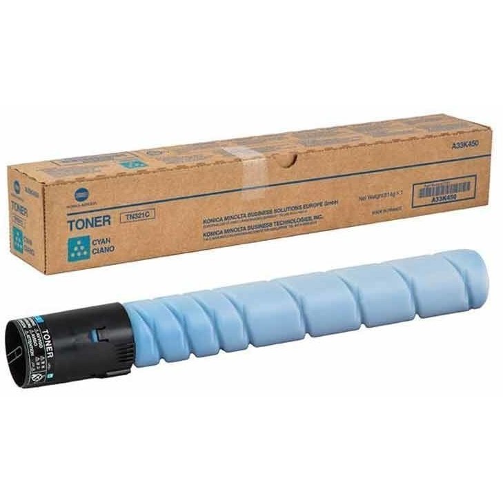 Toner Konica Minolta TN-321 C | 25000 pag | Cyan | Bizhub C224/284/364