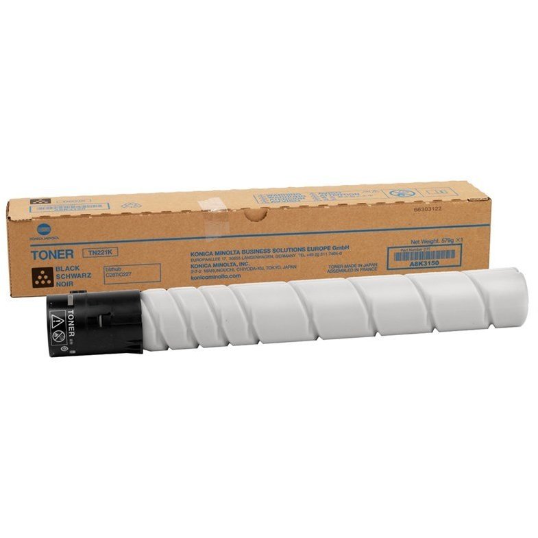 Toner Konica Minolta TN-221 K | 24000 pages | Black | Bizhub C227/C287