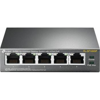 Poe (Power Over Ethernet) Switch 5 Porturi 10/100m (4 Porturi Poe), Carcasa Metal Tl-Sf1005p