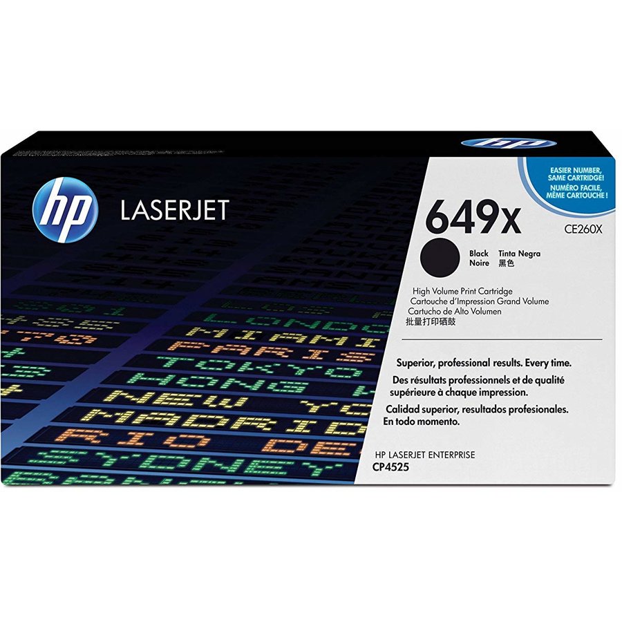 Toner Original pentru HP CE260X Black, pentru CP4525, 17K, CE260X