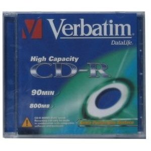 Blank Cd-R Verbatim Datalife 800mb High Capacity Jc (Pret La 1 Buc.)