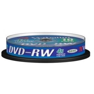 Blank Dvd-Rw Verbatim Sl 4x 4.7gb 10pk Spindle Matt Silver 43552