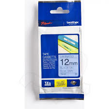 Brother TZE- 531 Banda laminata 12mm BLACK ON BLUE