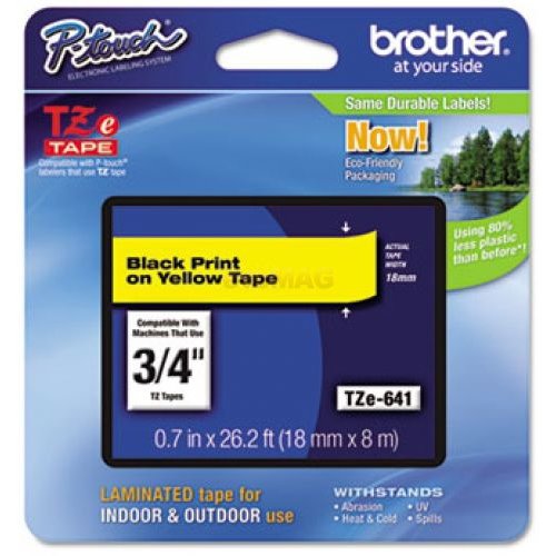 Brother Etichete TZE641 18mm (negru/galben)