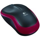 MOUSE LOGITECH M185, WIRELESS, OPTIC, ROSU