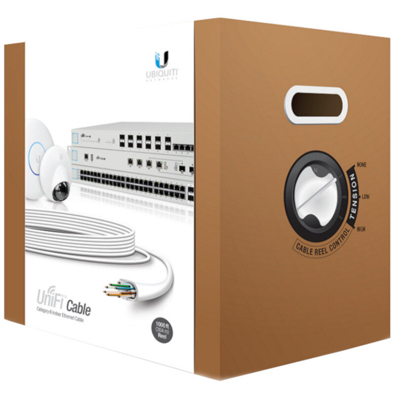 Cablu retea Ubiquiti UniFi Indoor Cable UTP Cat6, Cupru, Rola 305m