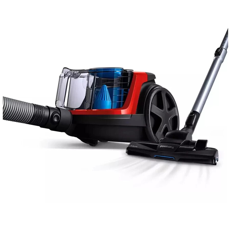 Aspirator fara sac Philips FC9330/09 PowerPro Compact, rosu