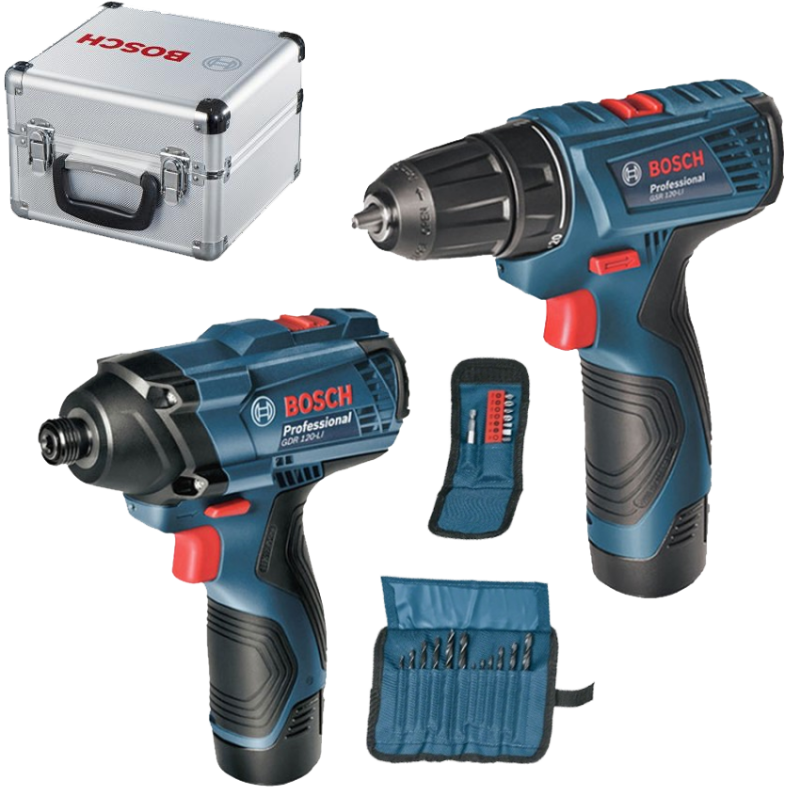 Masina de insurubat cu impact Bosch GDR 120-LI, 2 acumulatori
