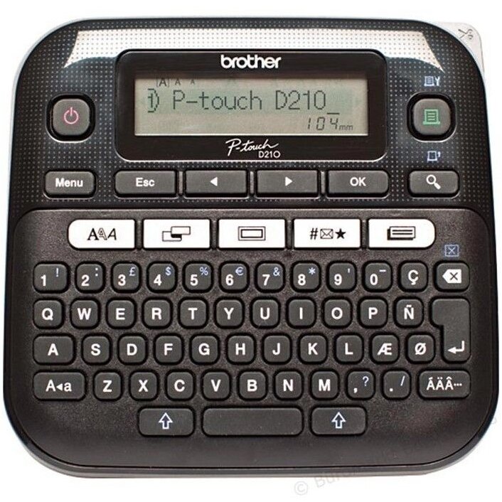Imprimanta etichete Brother PTD210 P-touch Desktop TZe tapes 3.5 to 12 mm