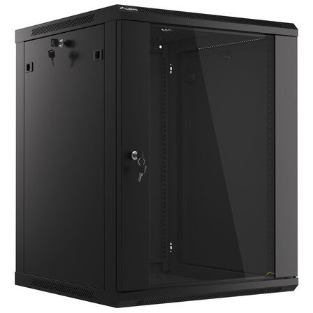 Cabinet metalic Lanberg WF01-6415-10B, 19, 15U, 600 x 450, Negru