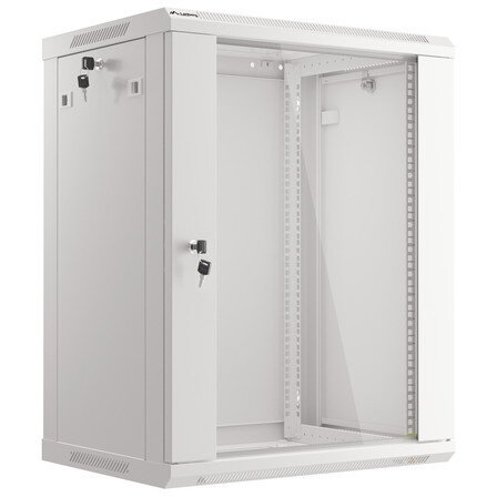 Cabinet metalic Lanberg WF01-6415-10S, 19, 15U, 600 x 450, Gri