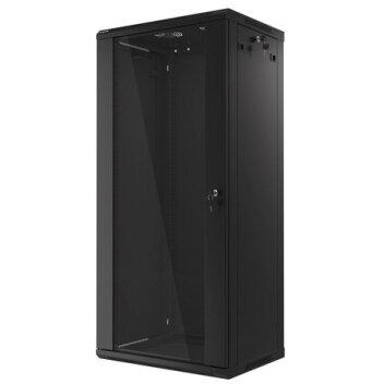 Rack Lanberg WF01-6427-10B, 19inch, 27U, 600x450mm, Negru