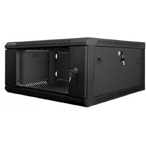 Rack Lanberg wall-mounted, 19inch, 4U, 600x600mm, Negru