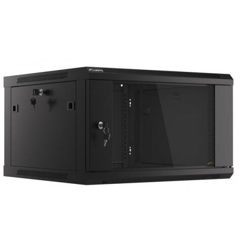 Rack Lanberg wall-mounted, 19inch, 6U, 600x600mm, Black