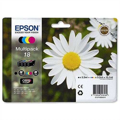 Set Epson T1806 CMYK MultiPack | XP- 102/202/205/302/305/402/405/405WH