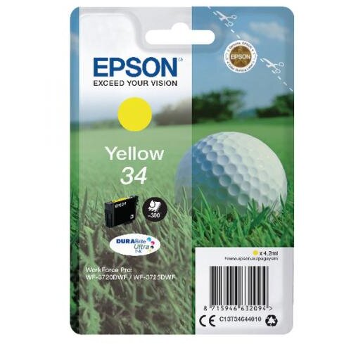 Ink Golf ball Singlepack Epson Yellow 34 DURABrite Ultra | 4,2 ml