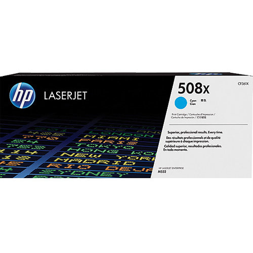 Toner HP 508X cyan | 9500 pag | LaserJet M552dn, M553dn,n,x, M577c,dn,f