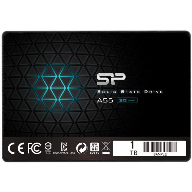 Silicon Power Ssd Ace A55 1tb 2.5'', Sata Iii 6gb/S, 560/530 Mb/S, 3d Nand