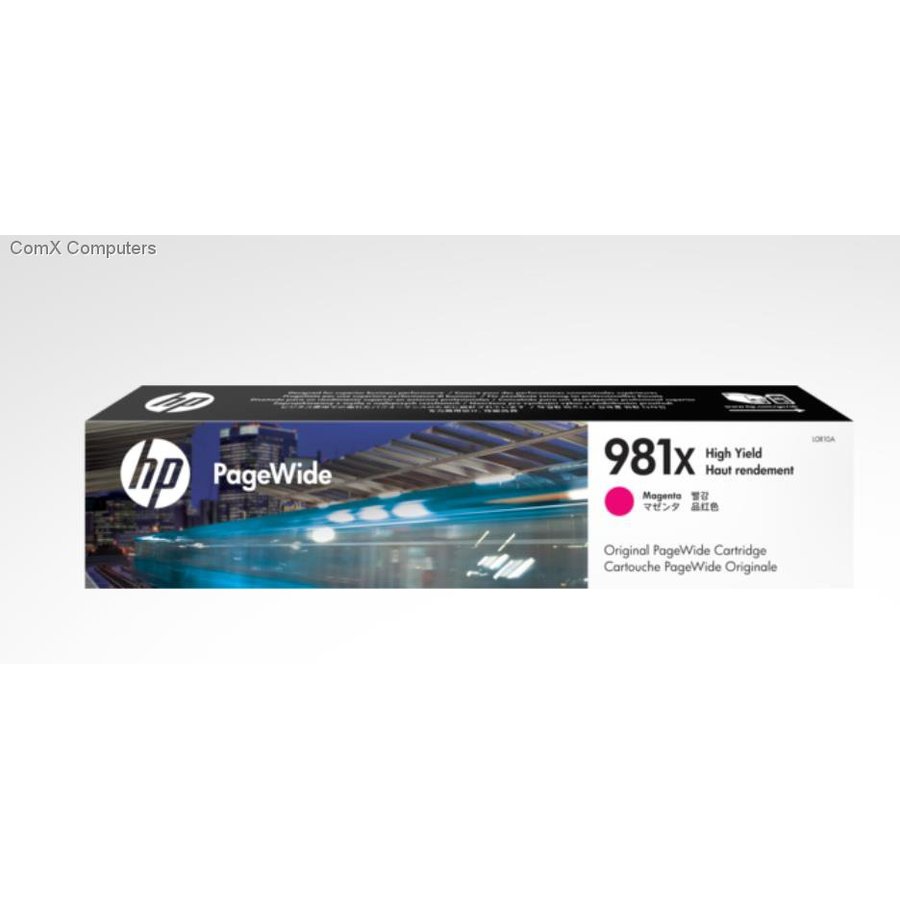Ink HP 981X magenta | 10 000 pgs | HP PageWide Enterprise 556/586