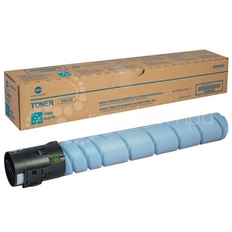 Toner Konica Minolta TN-512 C | 26000 pag | Cyan | Bizhub C454/554
