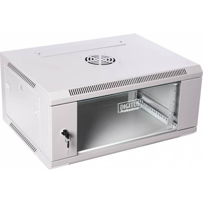 Oferte la DIGITUS Wallmount cabinet 4U, 600x450mm, grey RAL 7035