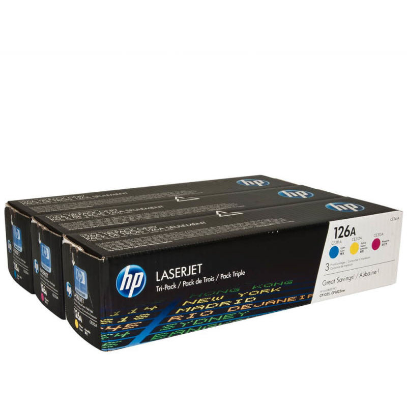 Toner HP 126A x3 TGP | Color LaserJet Pro CP1025