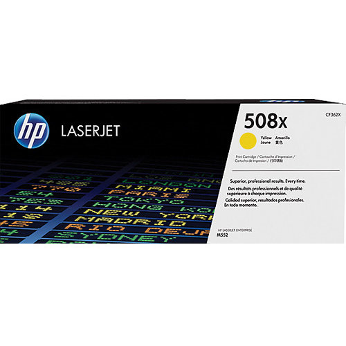 Toner HP 508X yellow | 9500 pag | LaserJet M552dn, M553dn,n,x, M577c,dn,f