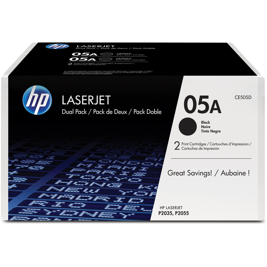 Toner HP 05A Black Dual Pack | LaserJet P2035