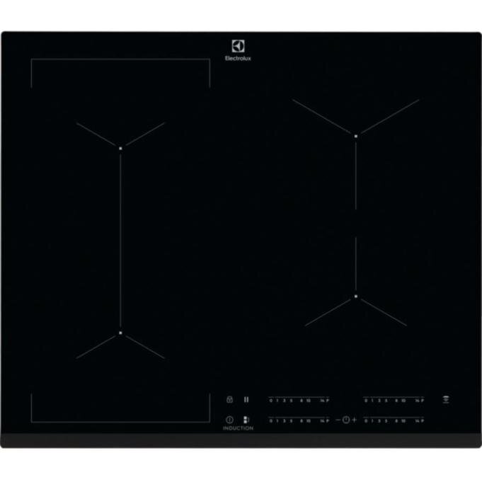 Plita cu inductie Electrolux Bridge EIV634, zone de gatire cu Functie Punte, latime 60 cm, Negru