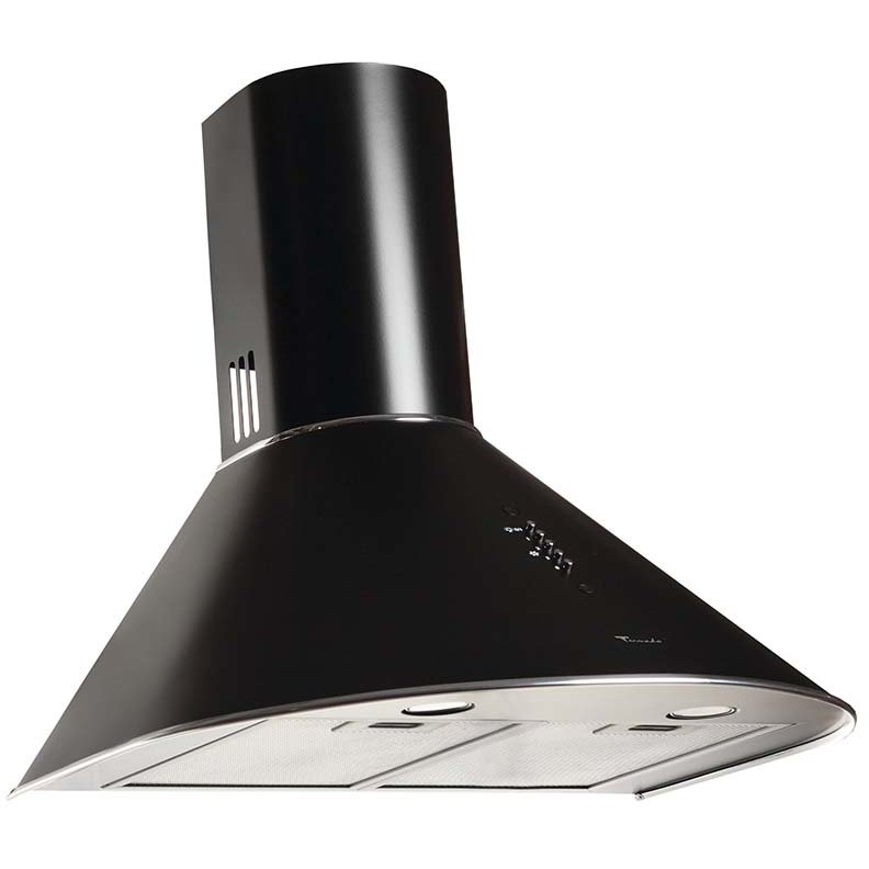 Hota tip Cupola Tornado Violla 750 (60) LED, 1 motor Turbo, latime 60 cm, 3 viteze, absorbtie 750 m3/ora, filtru anti-grasimi aluminiu 5 straturi, Negru