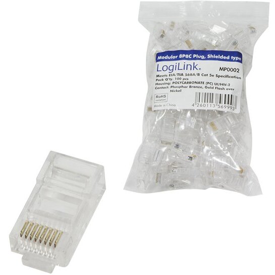 LOGILINK - Mufa RJ45, CAT5, neecranata, 100 buc.