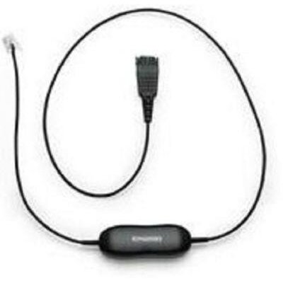 Smart Cord, Qd To Rj10, Coiled, 0,7 - 2 Meters, With 8-Position Switch Configurator, For Std Headsets