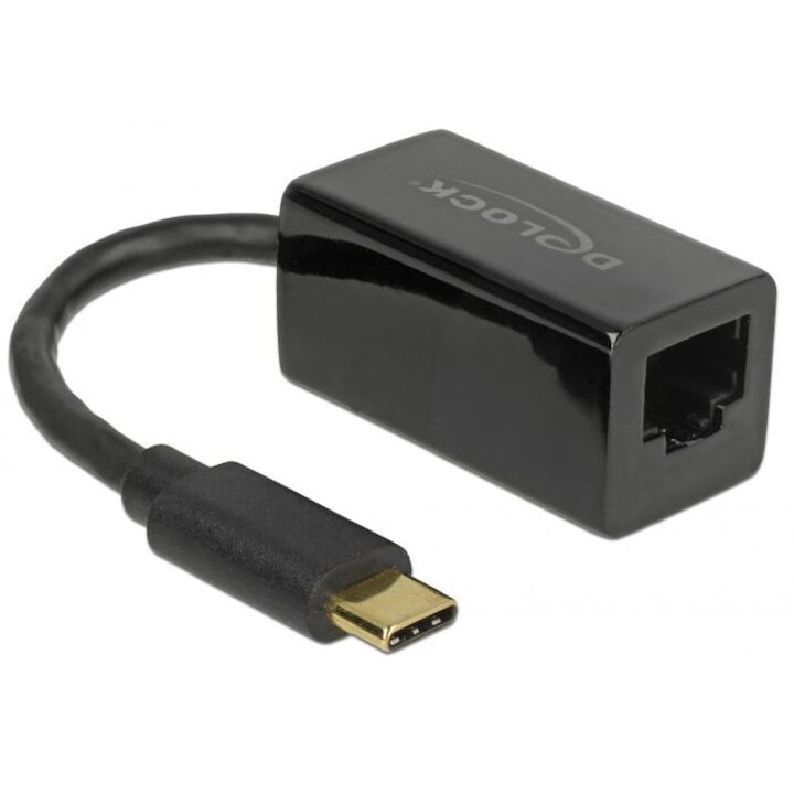 Delock Adaptor USB 3.1 Gen 1 cu conector tata USB Tip-C > LAN Gigabit