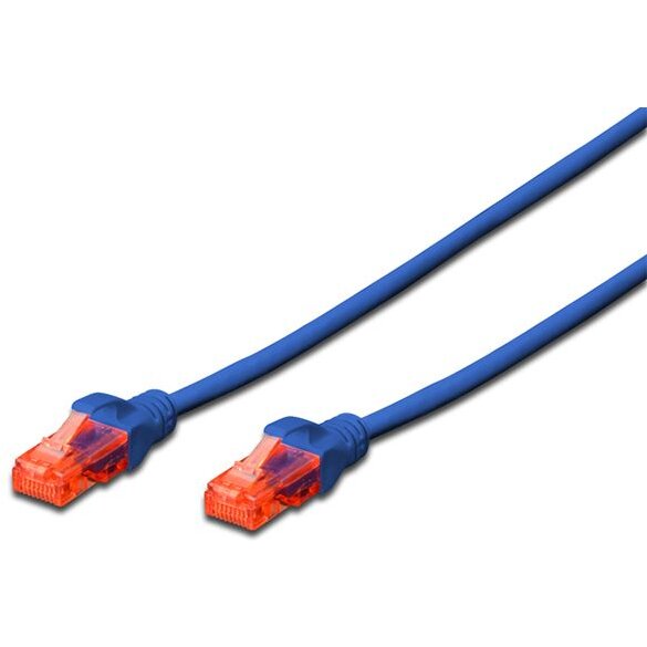 DIGITUS Premium CAT 6 UTP patch cable, Length 2,0m, Color blue