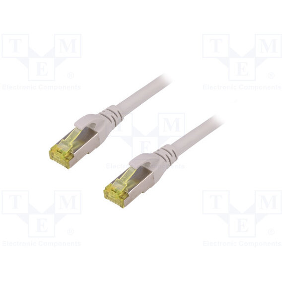 DIGITUS Premium CAT 6A S-FTP patch cable, Length 5,0m, Color grey