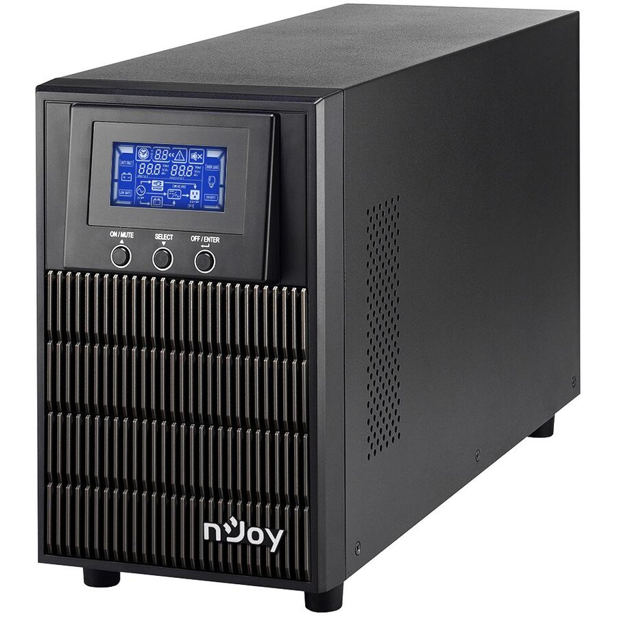 UPS nJoy Aten PRO 2000, 2000VA/ 1800W, On-line, LCD Display, 3 Prize Schuko cu Protectie