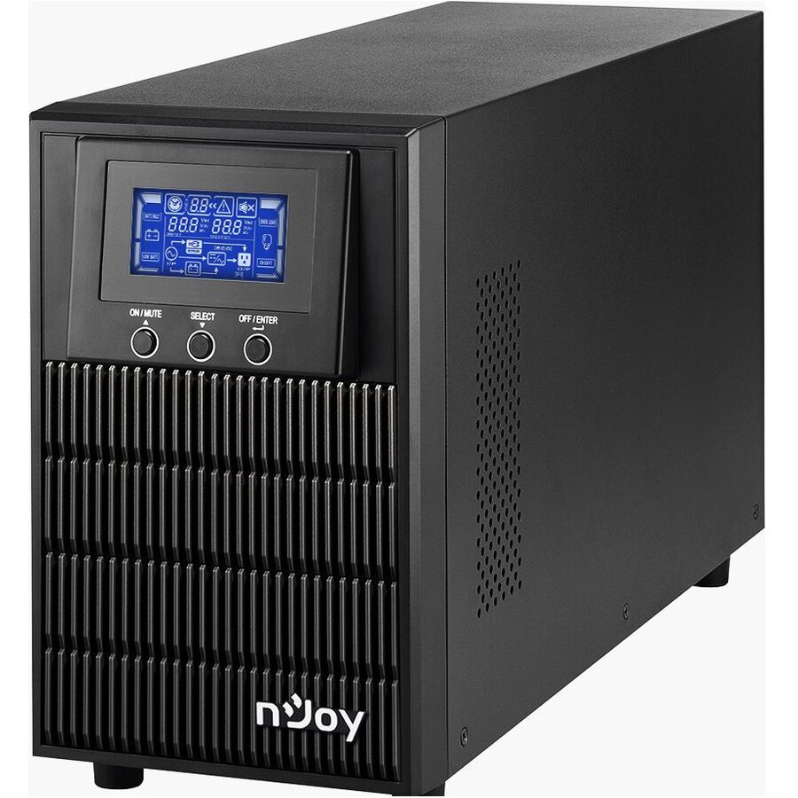 UPS nJoy Aten PRO 1000, 1000VA/800W, On-line, 3 Prize Schuko cu Protectie