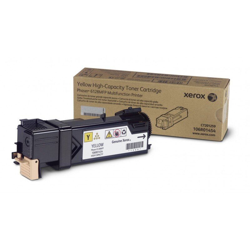 CARTUS TONER YELLOW 106R01458 2,5K SN ORIGINAL XEROX PHASER 6128MFP