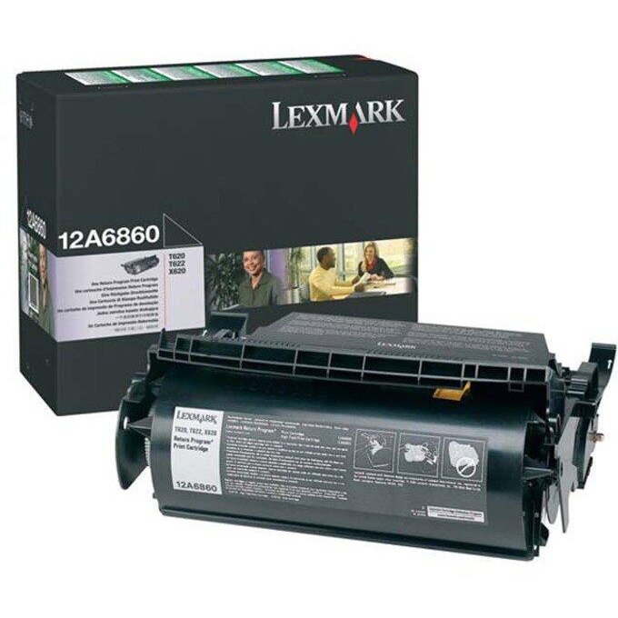 CARTUS TONER RETURN 12A6860 10K ORIGINAL LEXMARK OPTRA T620