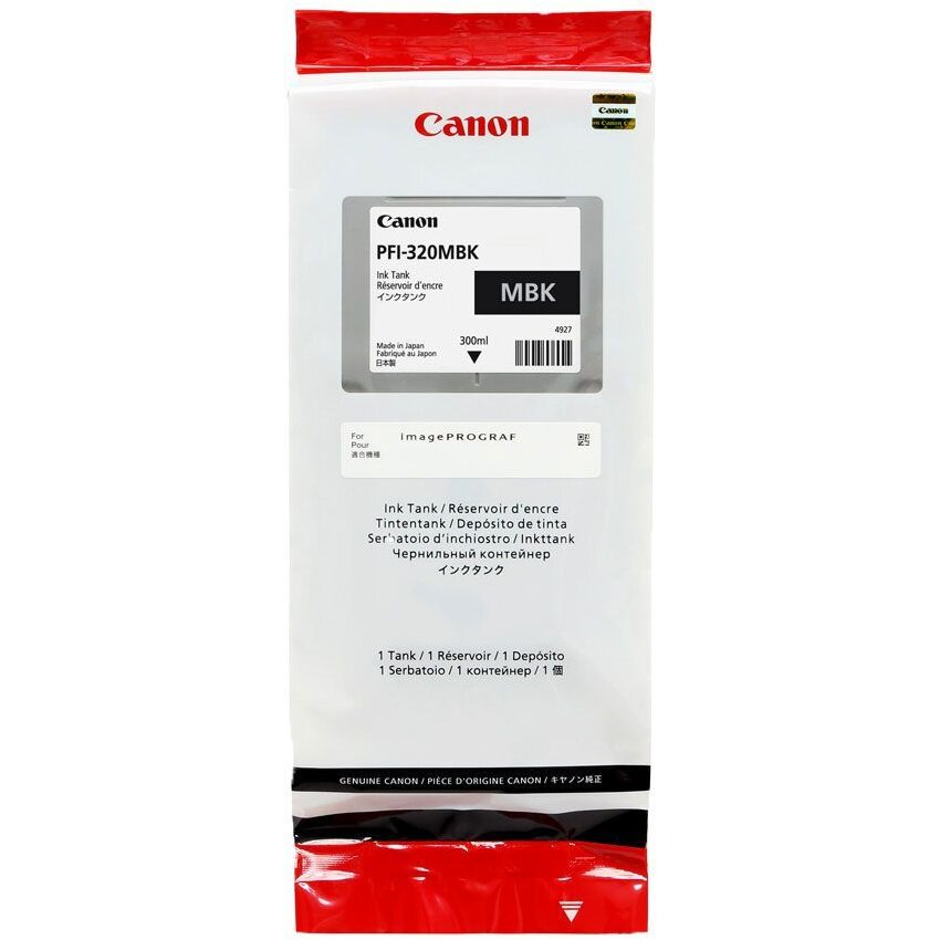 CARTUS MATTE BLACK PFI-320MB 300 ML ORIGINAL CANON IPF TM-300