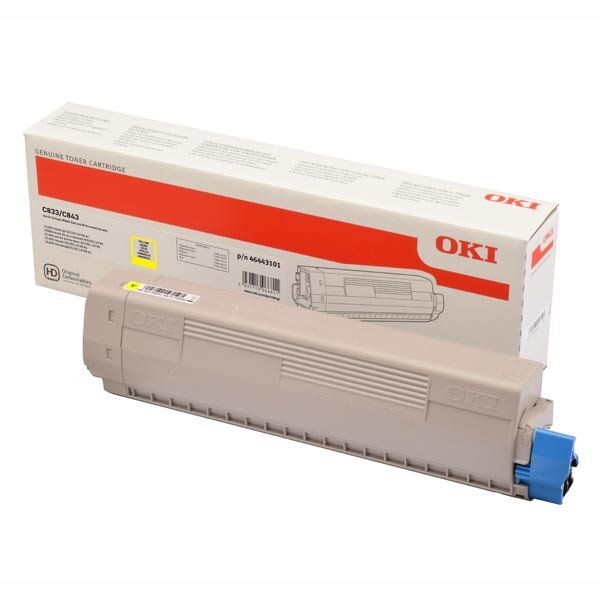 CARTUS TONER YELLOW 46443101 10K ORIGINAL OKI C833