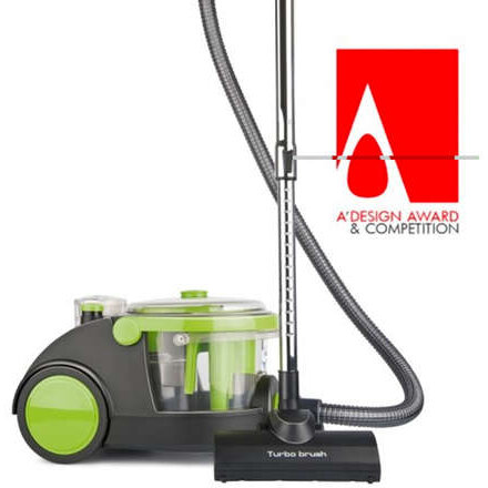 Aspirator cu Filtrare prin Apa Hydratech Turbo Putere 2400W  Nivel zgomot 84dB Greutate 10kg Filtru Hepa Perie Turbo Negru /Verde
