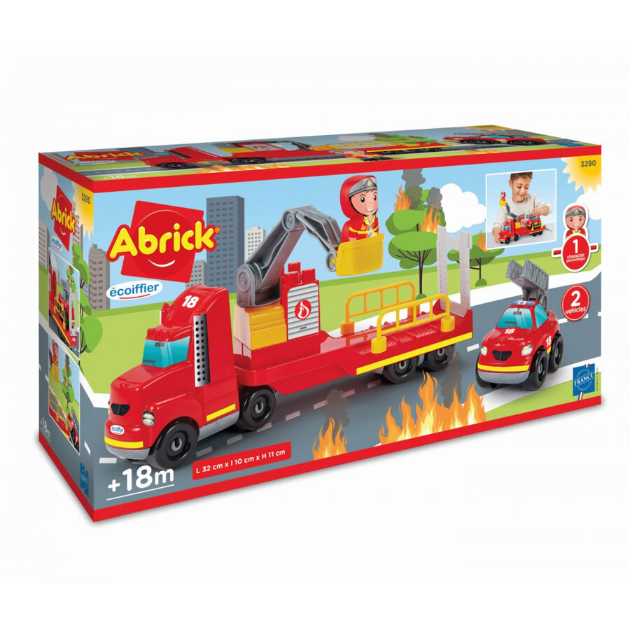 Jucarie Abrick camion de pompieri