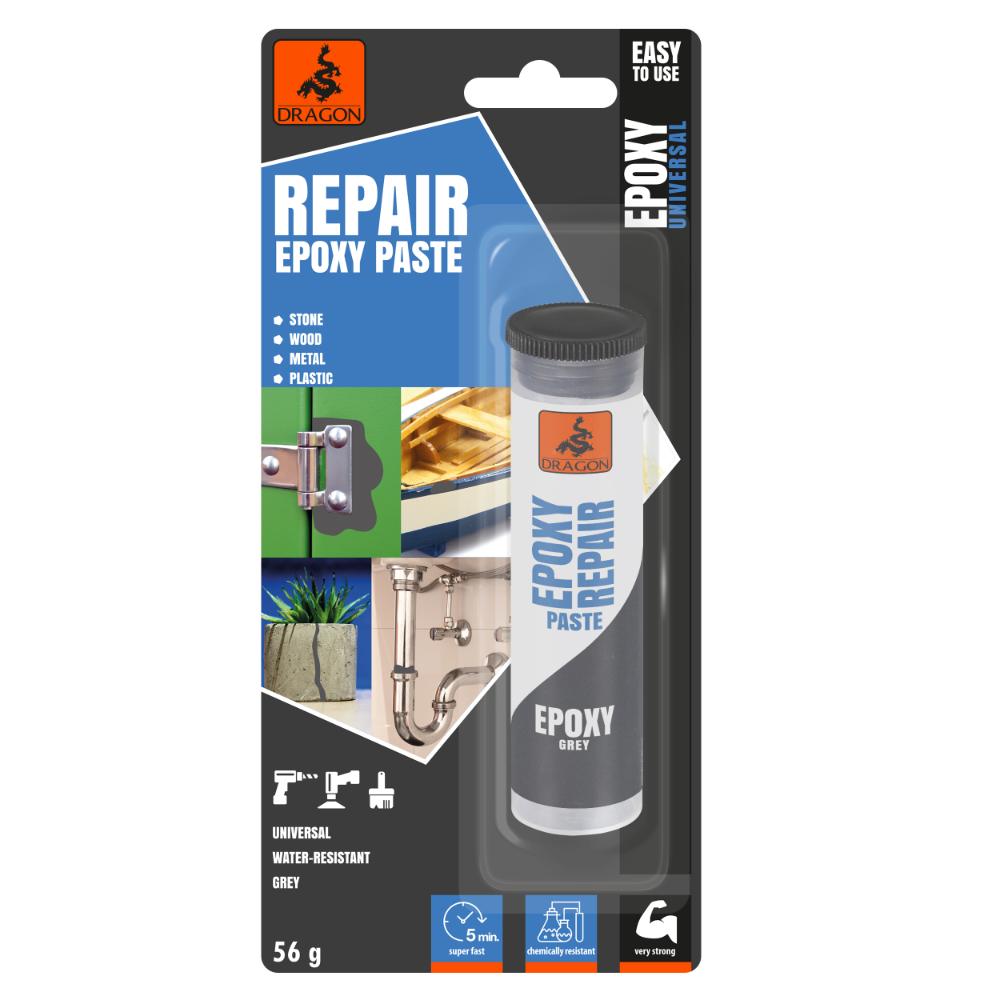Adeziv pentru reparatii Dragon Stick Epoxy, gri, 56g