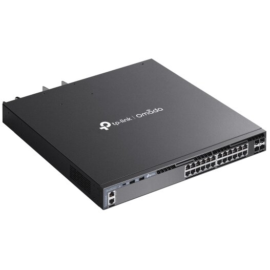 Switch SG6428XHP cu Management Stackable L3 24 Porturi Gigabit RJ45 PoE+ 4x 10 Gbps SFP+ Negru